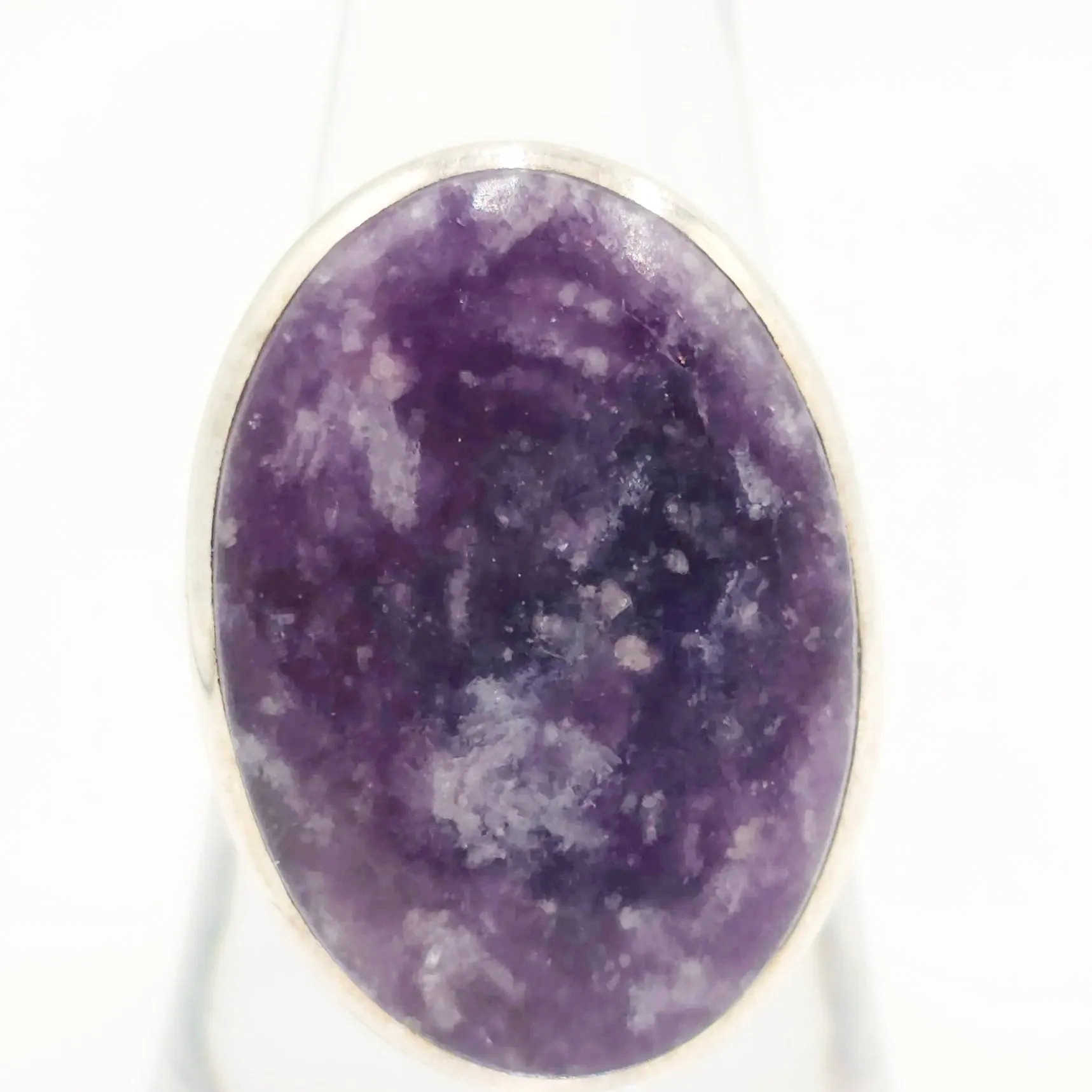 Lepidolite Ring "Orion" Sterling Silver Size 8