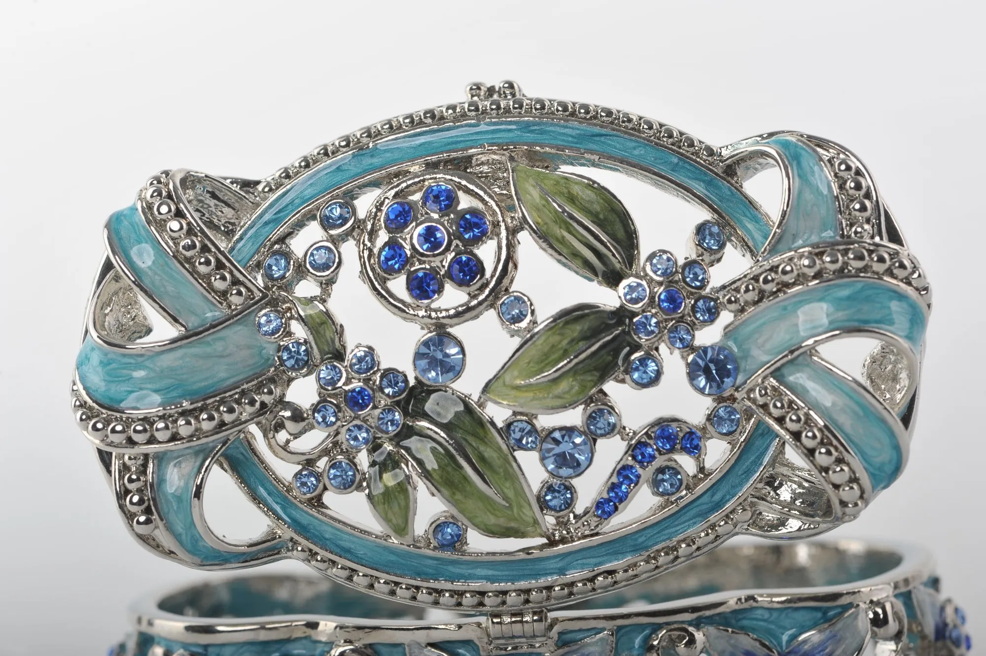 Light Blue with Flowers Box