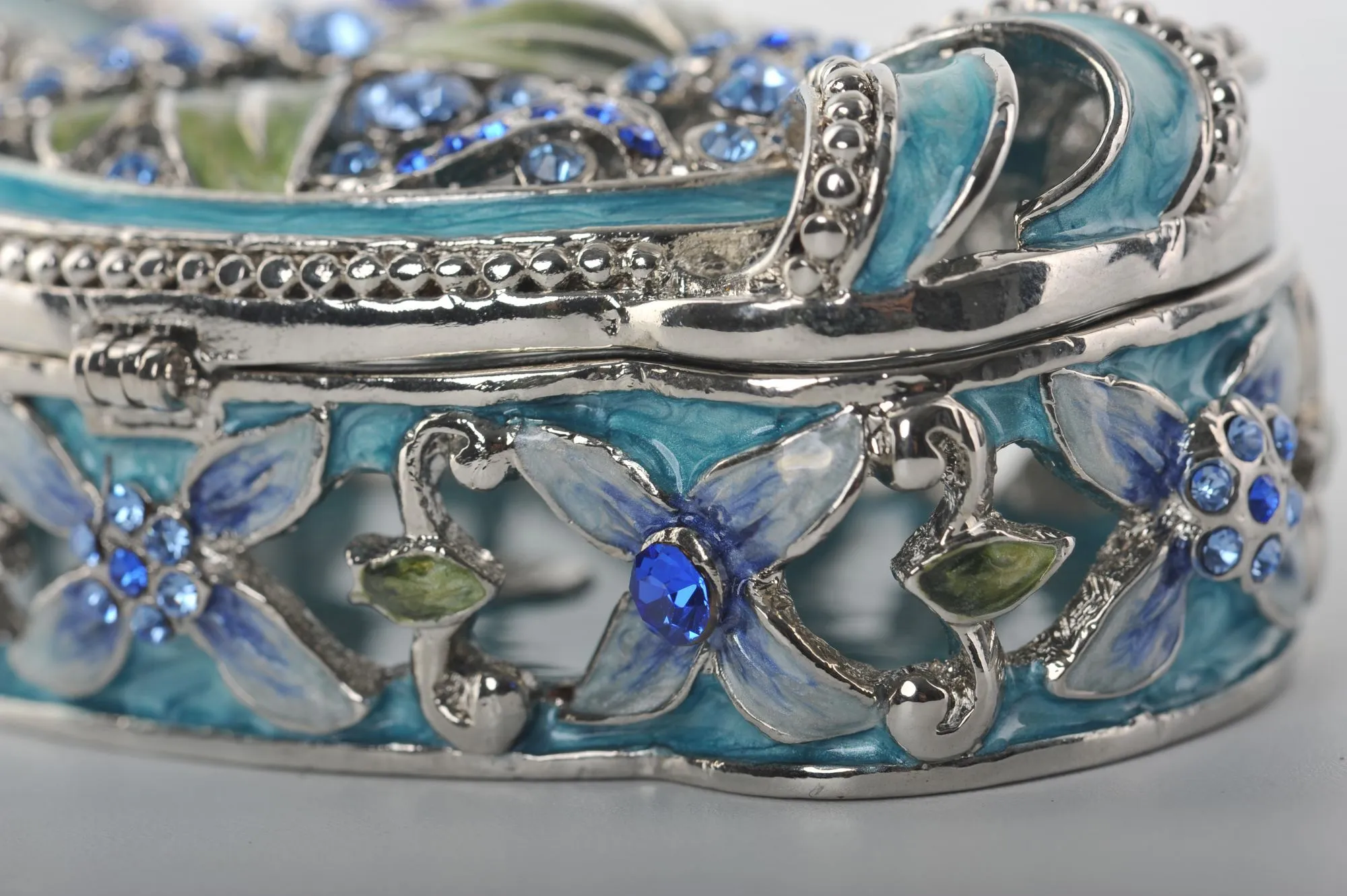 Light Blue with Flowers Box