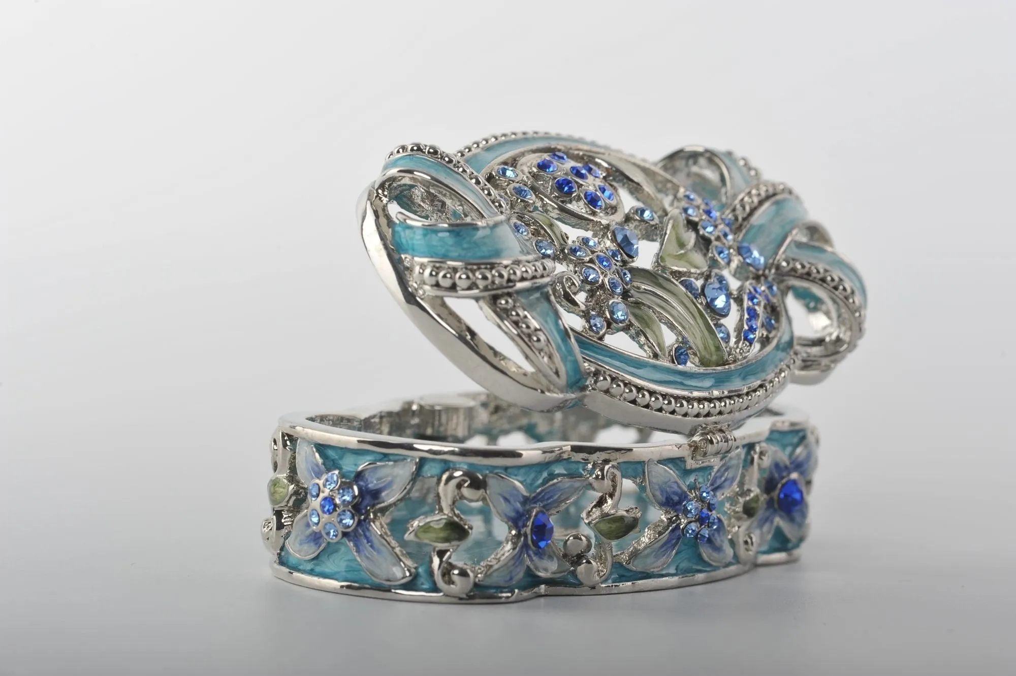 Light Blue with Flowers Box
