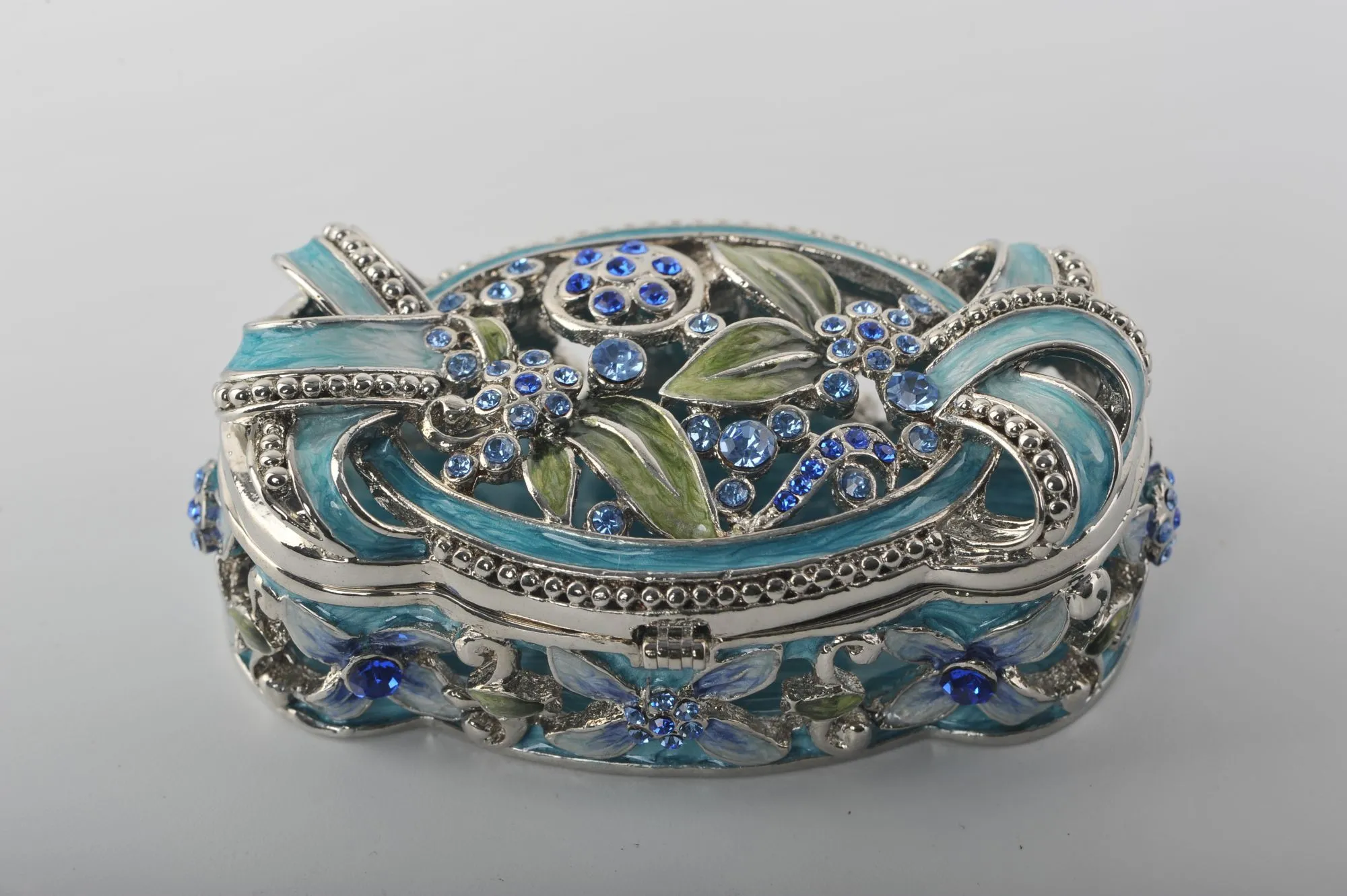 Light Blue with Flowers Box