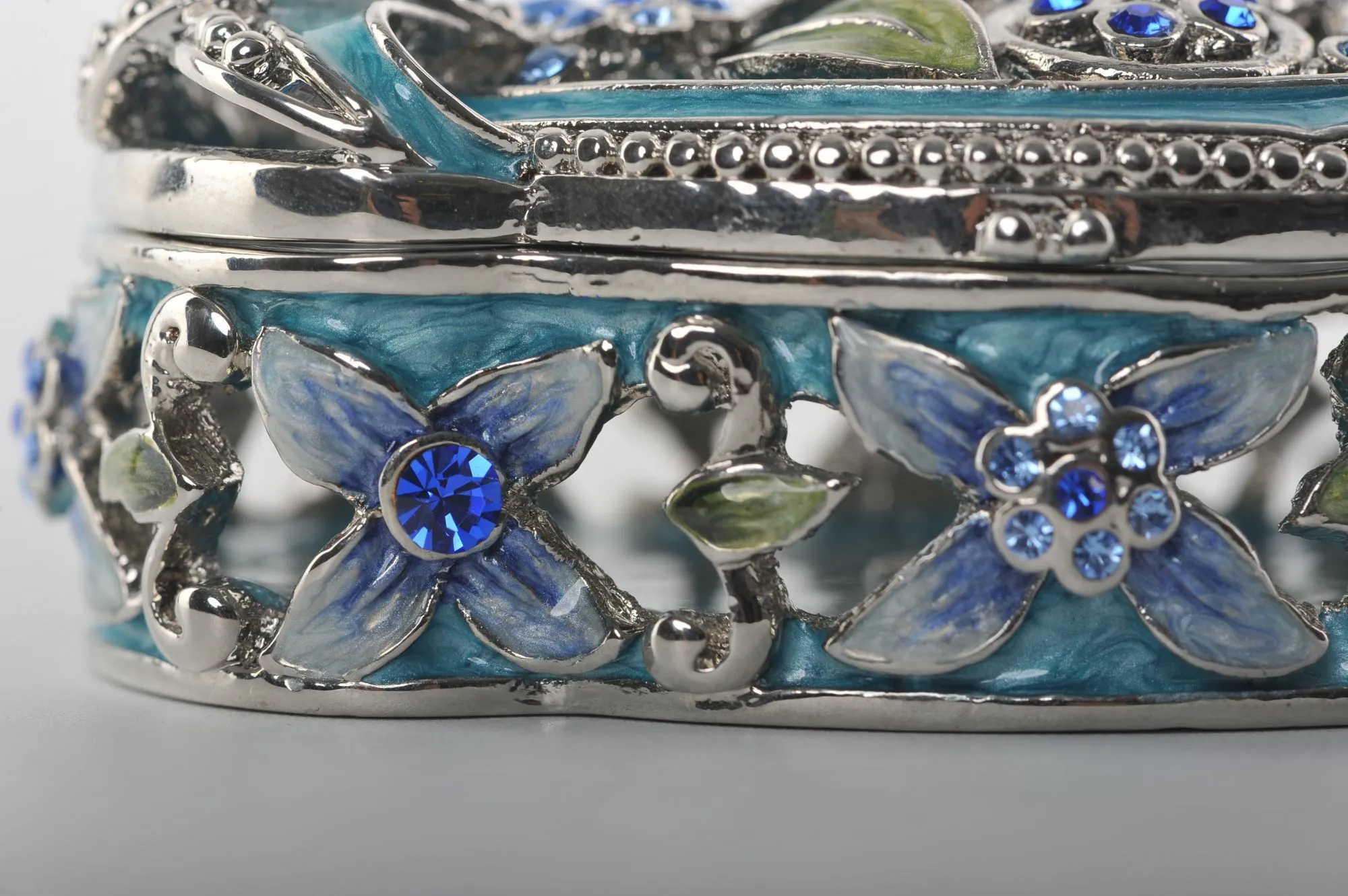 Light Blue with Flowers Box