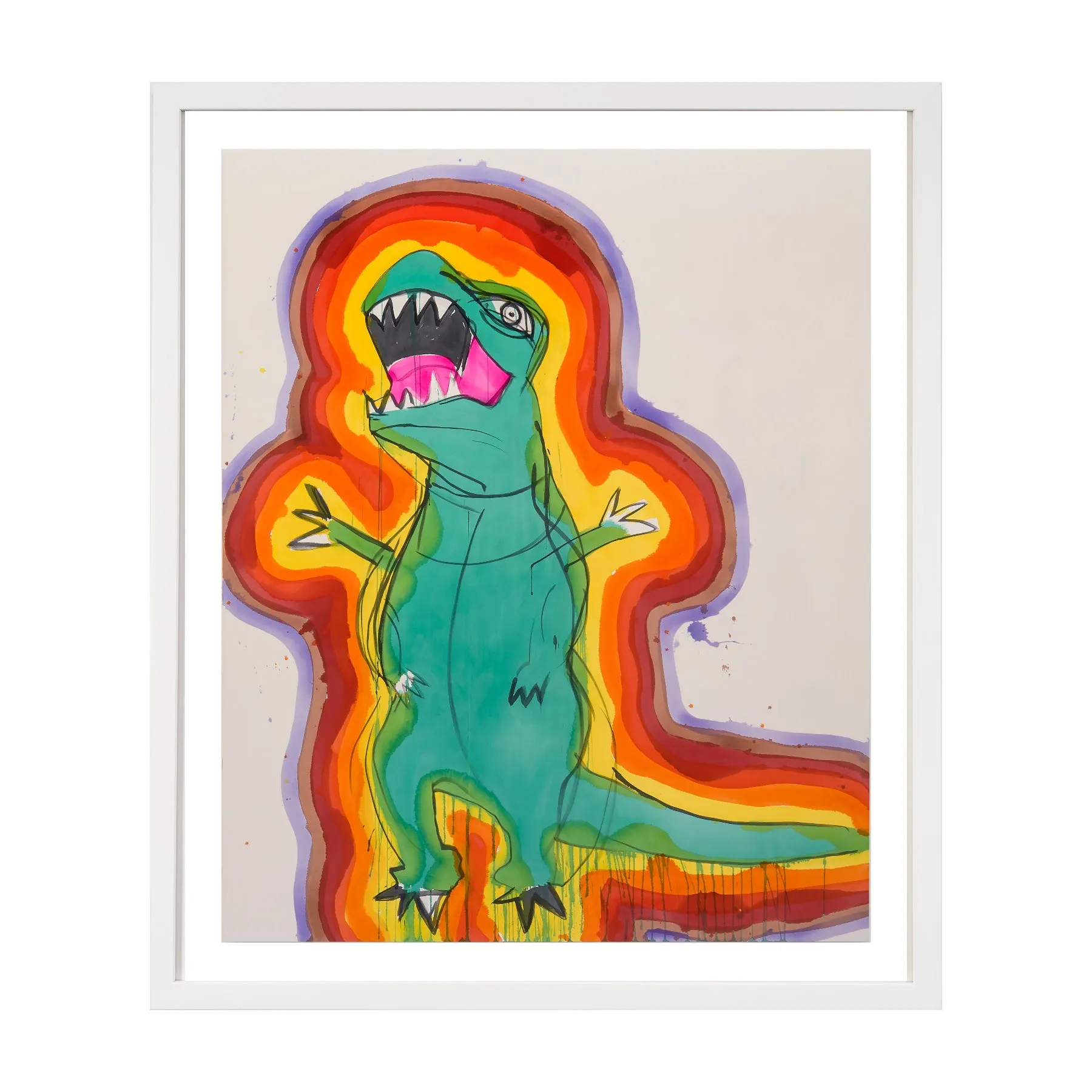 Liz Markus, Giant Green TRex, 2022; Limited Edition Print