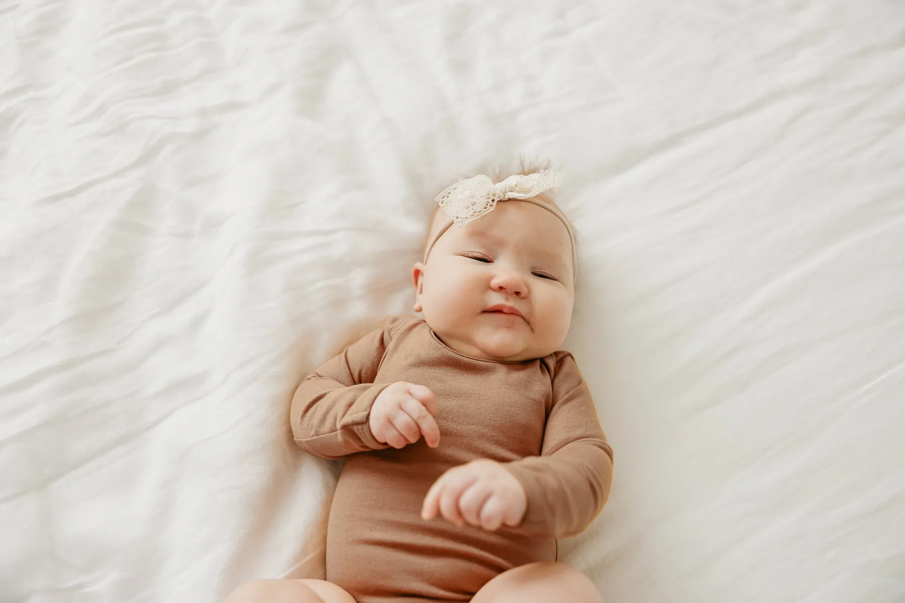 Long Sleeve Bodysuit - Pecan