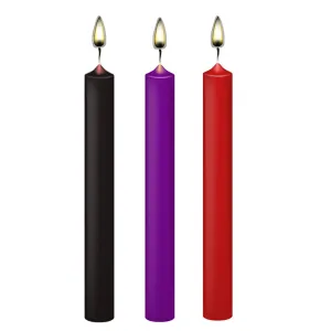 Low Temperature Candles Low Heat Romantic Wax Dripping Candles for Couples Wedding Home Decration 3 colors