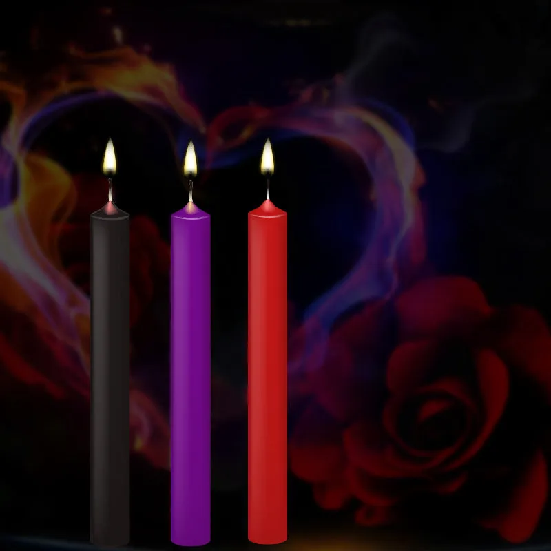 Low Temperature Candles Low Heat Romantic Wax Dripping Candles for Couples Wedding Home Decration 3 colors