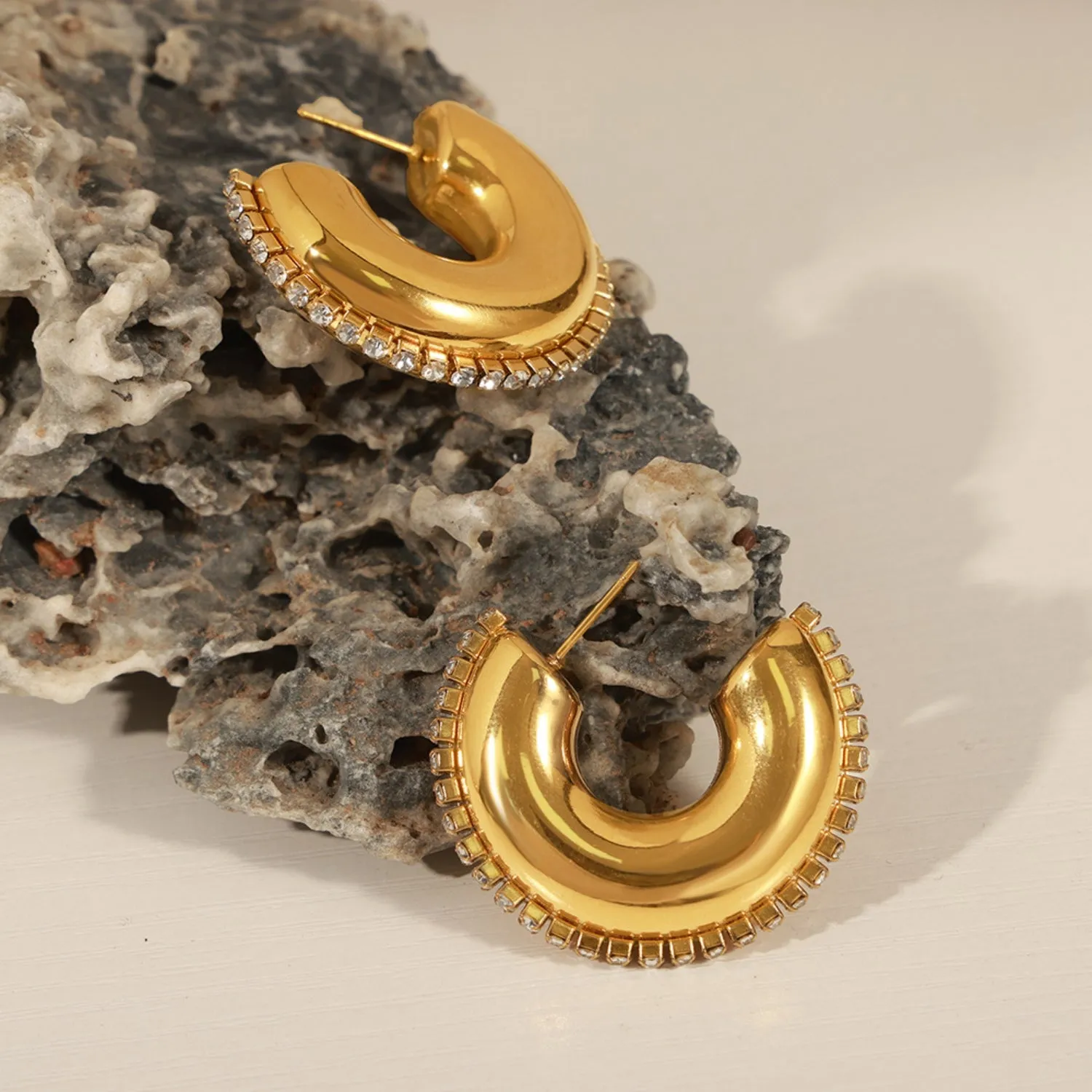 LustreLine Zircon Hoops