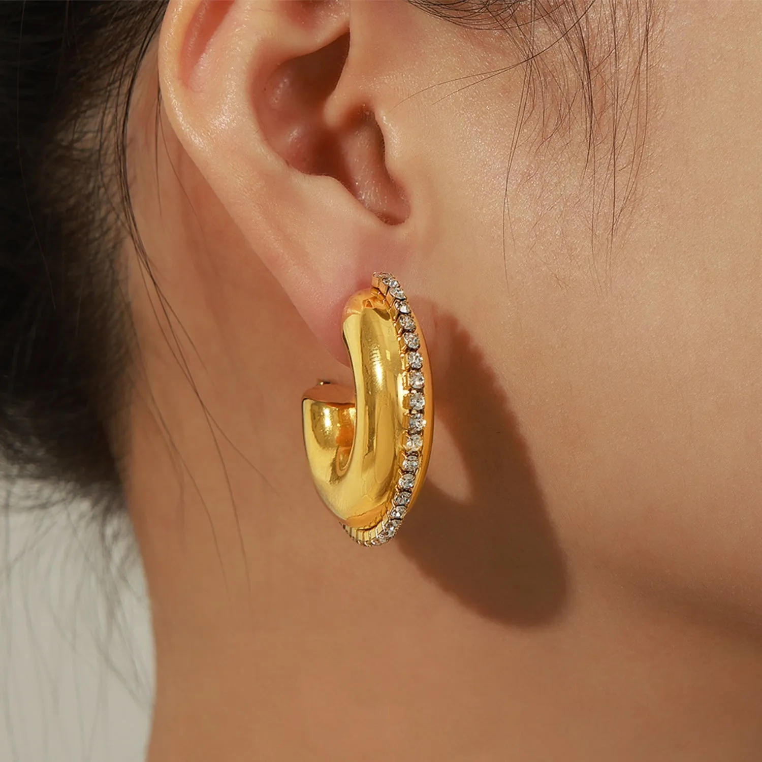 LustreLine Zircon Hoops