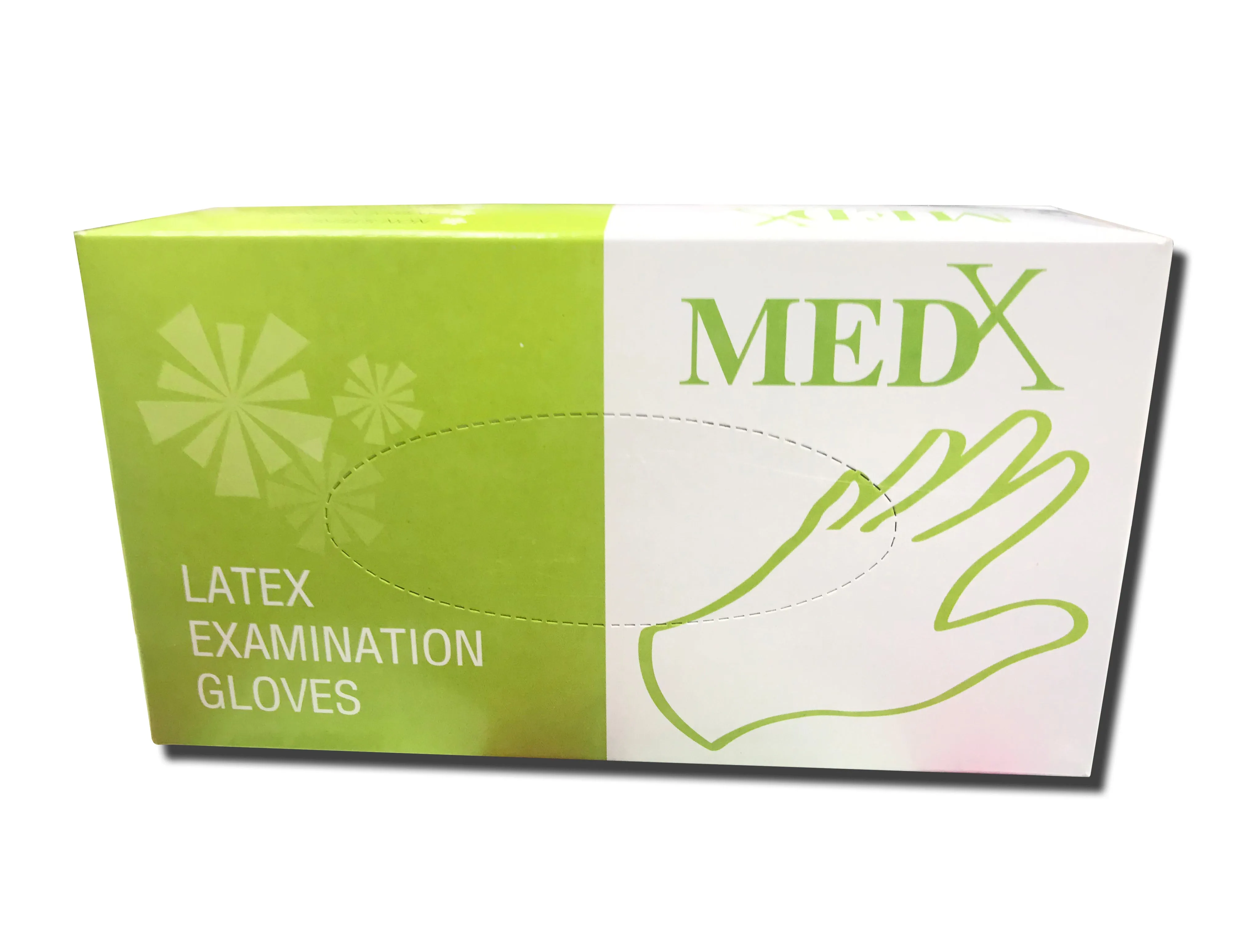 Med-X Latex Gloves (Large, 100 gloves per box)