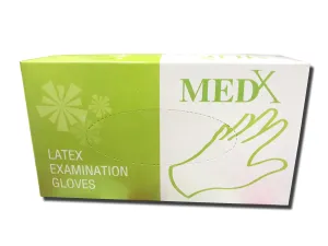 Med-X Latex Gloves (Large, 100 gloves per box)