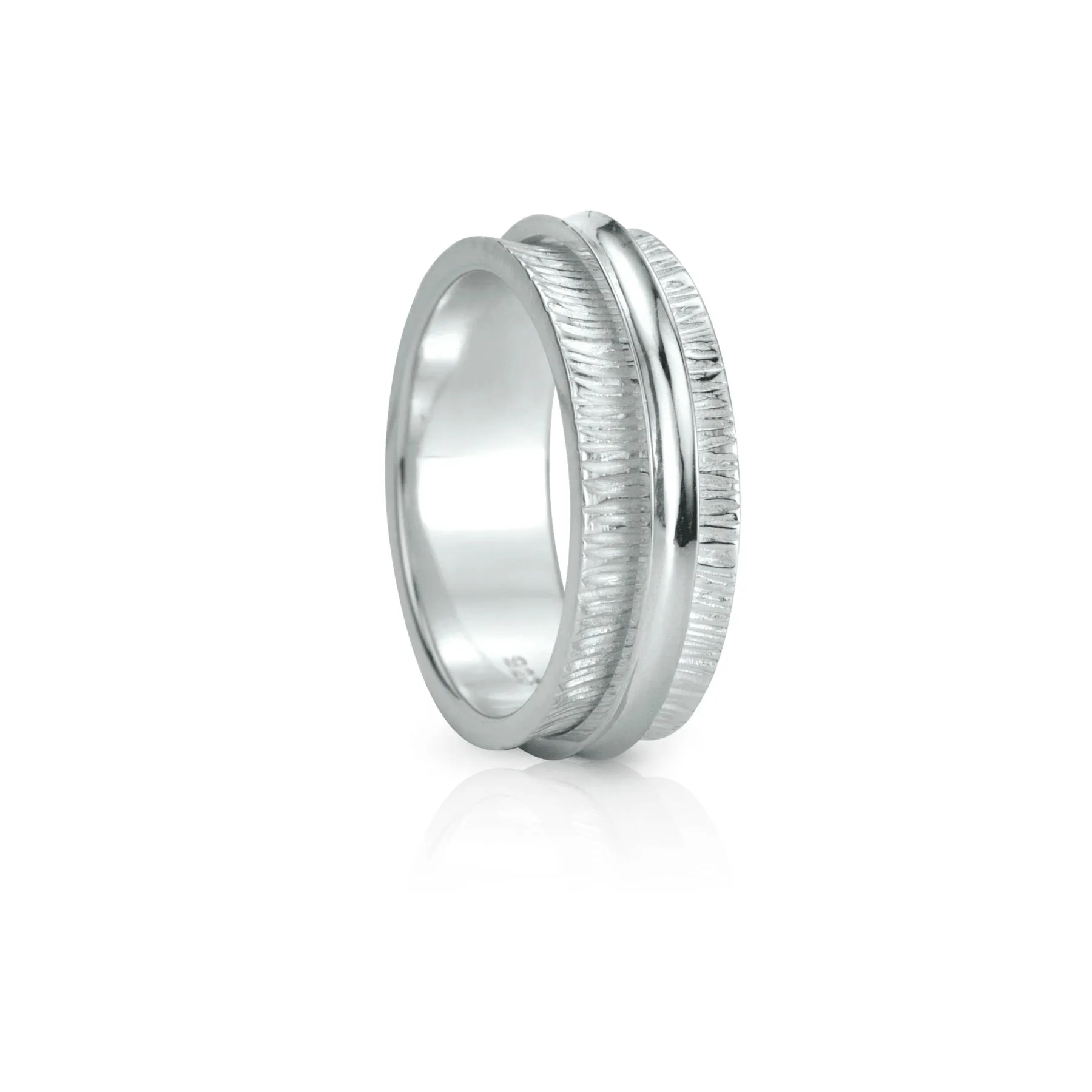 Meditation Ring Treasure Sterling Silver Spinning Band