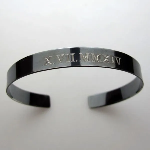 Men's Black Memorial Bracelet