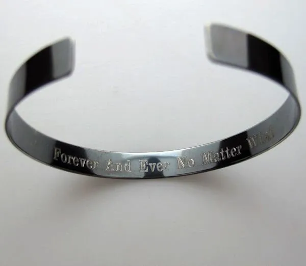 Men's Black Memorial Bracelet