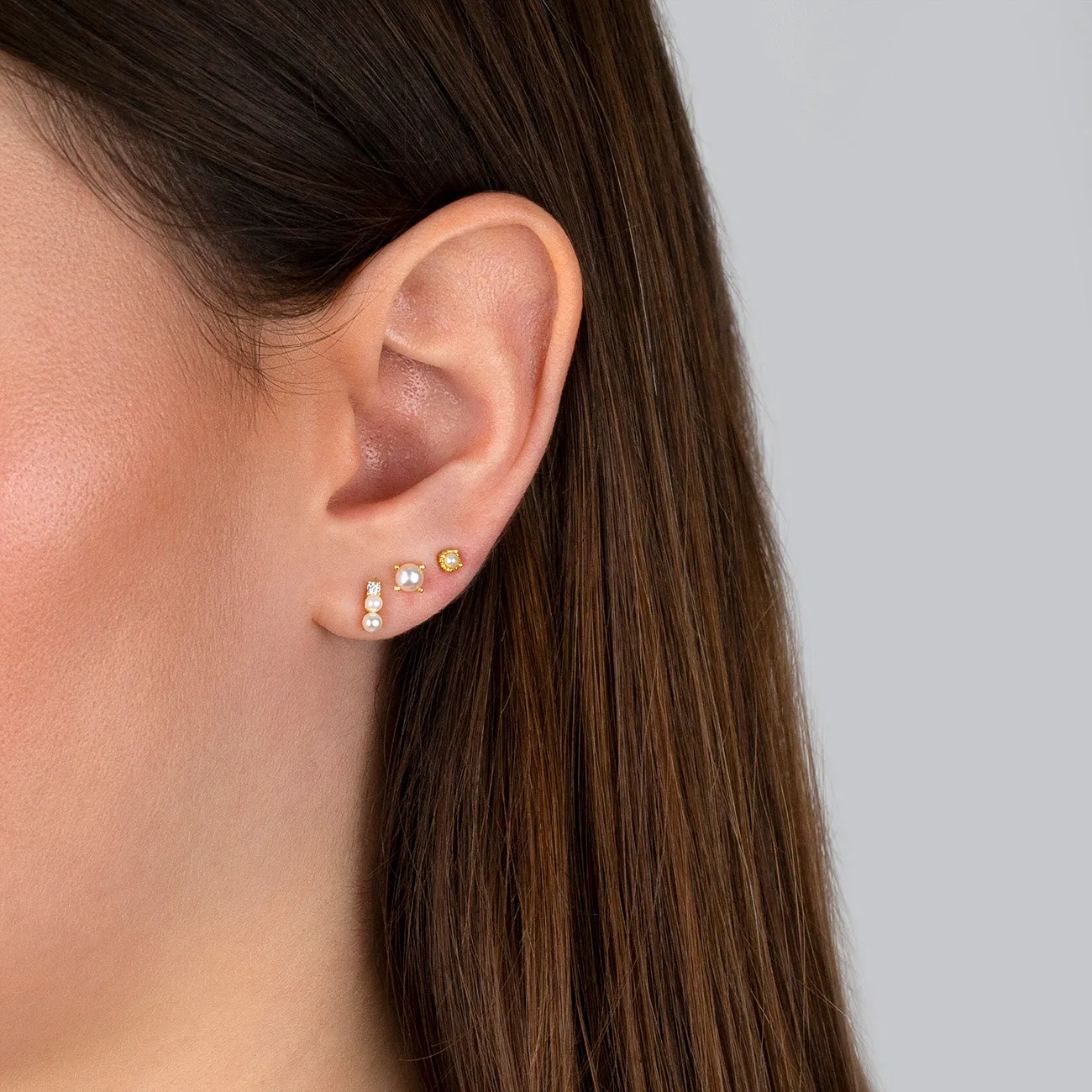 Mini Pearl Stud Earring