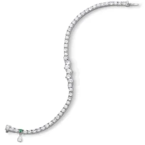 Monica Rich Kosann Classic Sapphire Tennis Bracelet with Staggered Center Stones