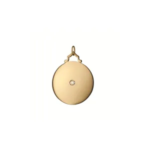 Monica Rich Kosann Diamond Disc Yellow Gold Charm
