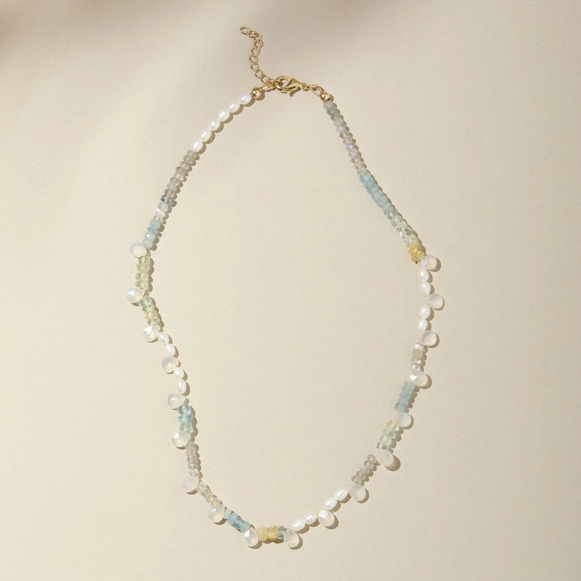 Moonflower Beaded Necklace