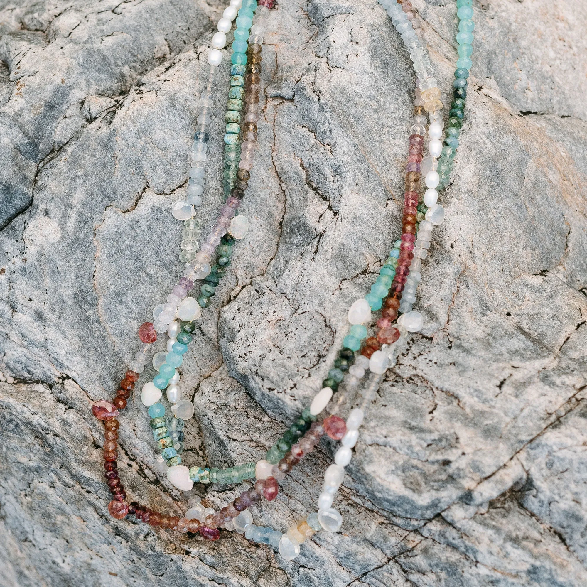 Moonflower Beaded Necklace