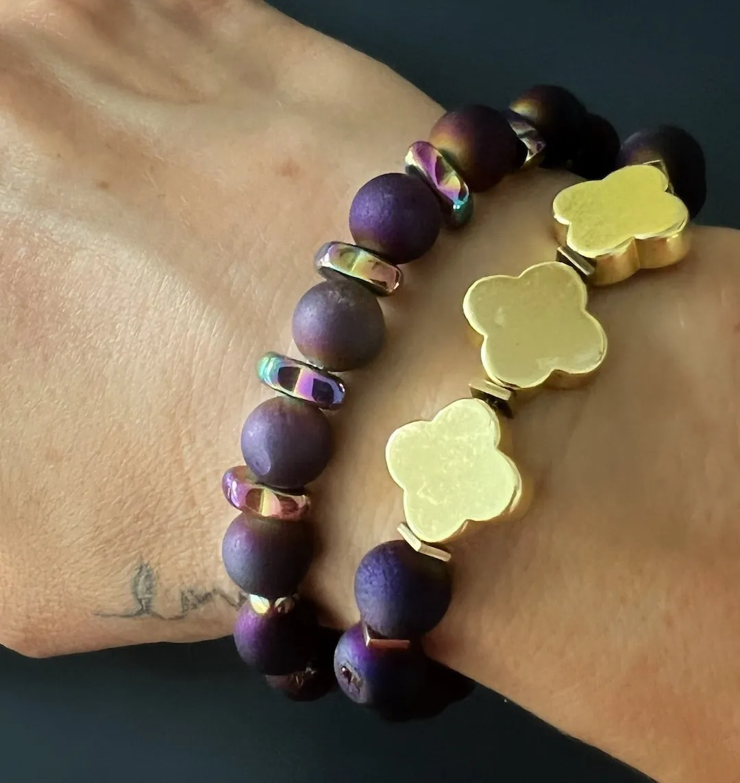 Moroccan Flower Agate Bracelet