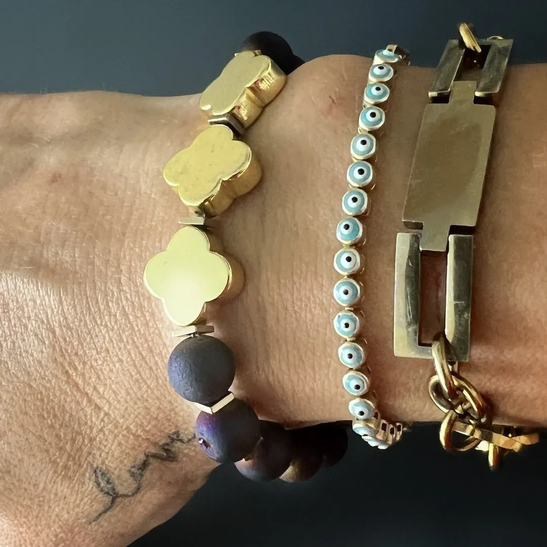Moroccan Flower Agate Bracelet