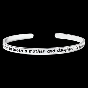 Mother And Daughter Engraved Bangle