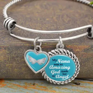 My Nana Was So Amazing, God Made Her An Angel Charm Bracelet