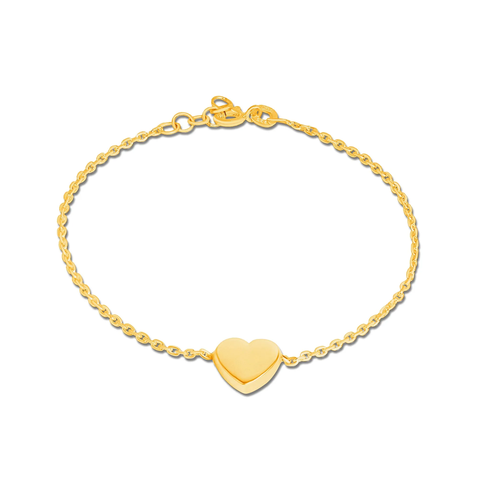 Mysha Personalized Eternal Initial Heart Pendant & Bracelet Set
