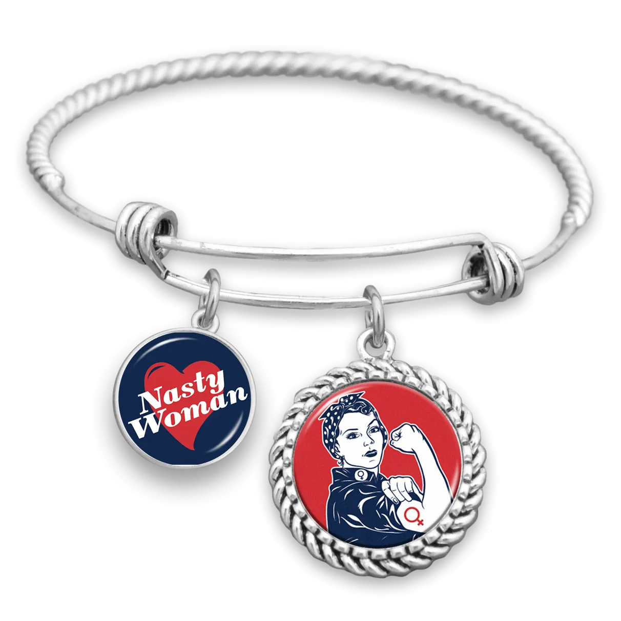 Nasty Riveter Charm Bracelet