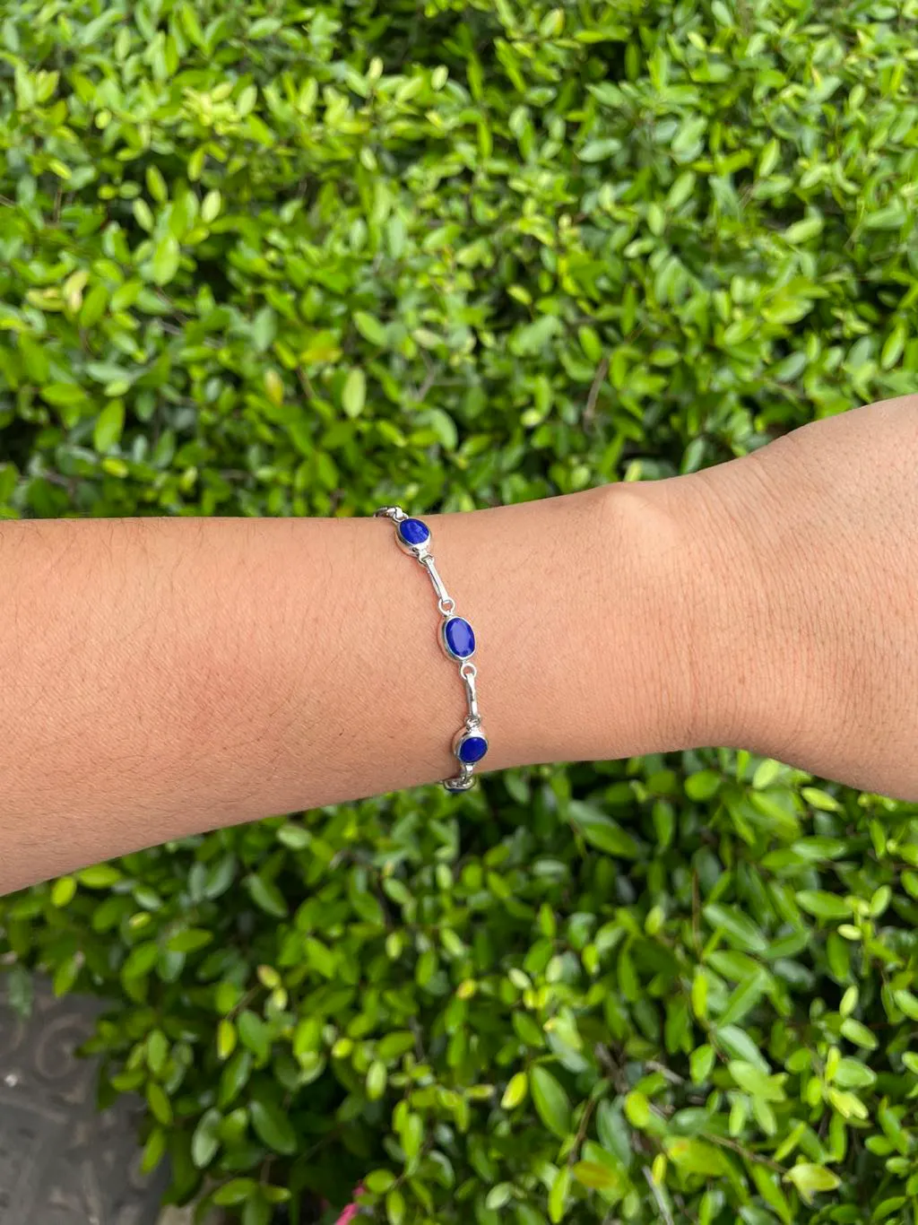Navy 925 silver bracelet