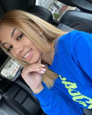Neon Green Glitter SA (Vertical Big) | Blue Long Sleeve Tee