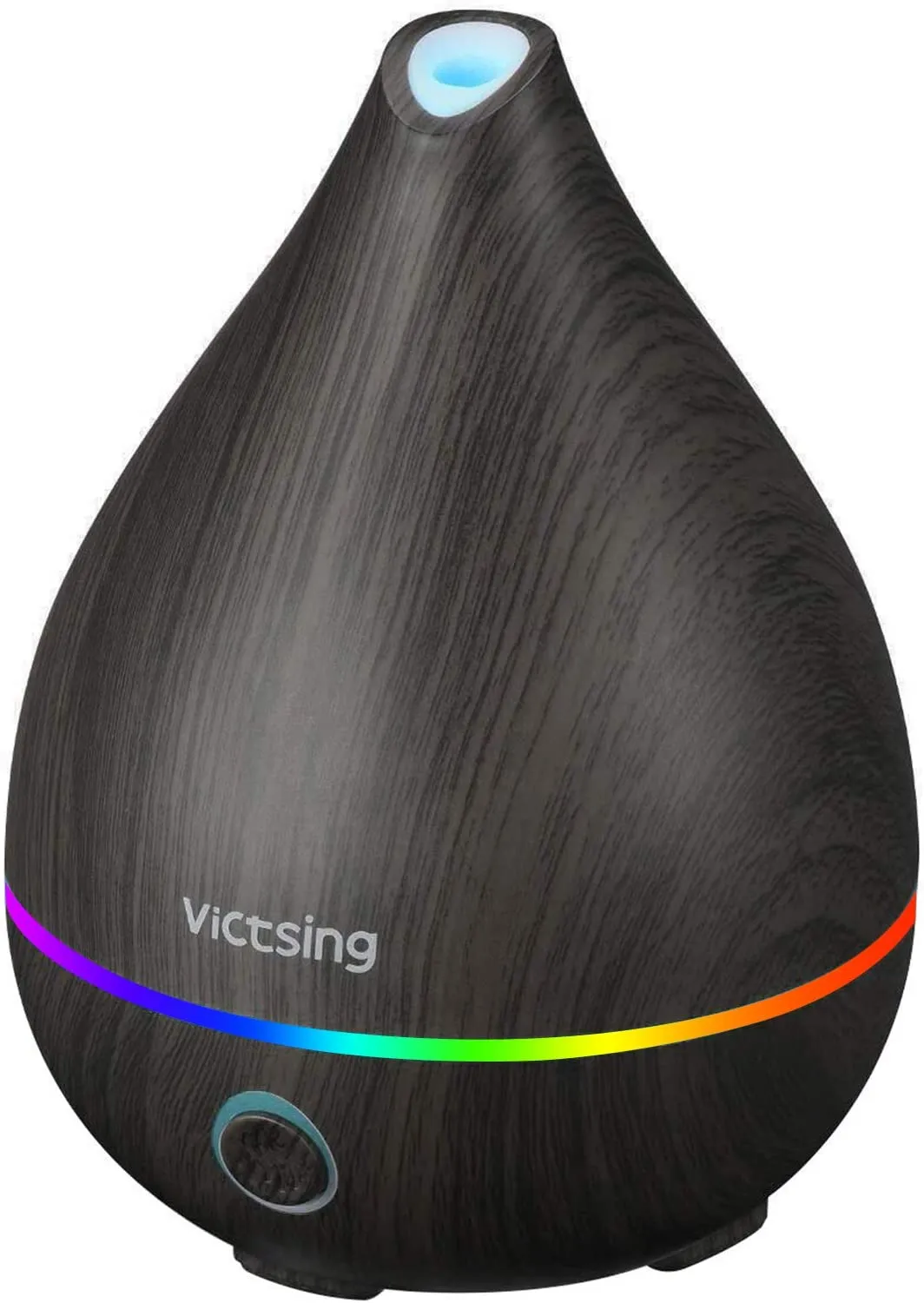 New in box! VicTsing Essential Oil Diffuser, 130ml Mini Portable Aromatherapy Ultrasonic Cool Mist Humidifier with 4-in-1 Button Control, Sleep Mode, Auto-Off, 8-Color Night Light-Black