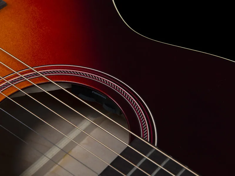 Norman B18 Cutaway 6-String Solid Sitka Spruce Top in Cherry Burst 048571