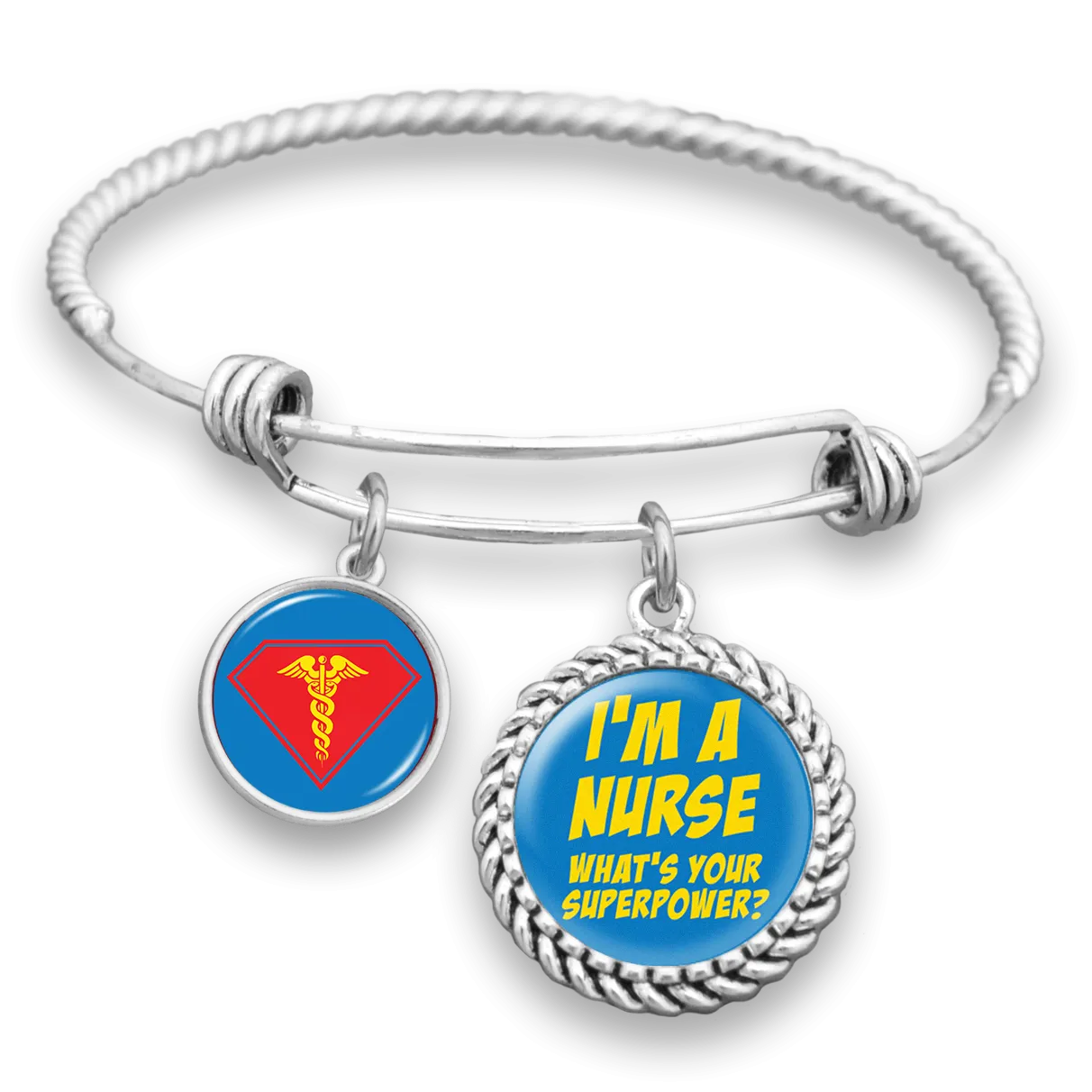 Nurse Superpower Charm Bracelet