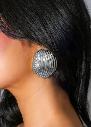 Ocean Ripple Earrings Silver
