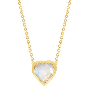One of a Kind Moonstone Heart