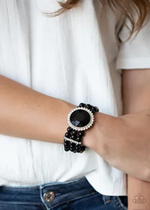 Paparazzi Speechless Sparkle - Black Bracelet