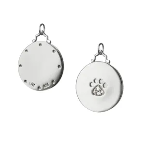 Paw Print Charm Sapphire Necklace