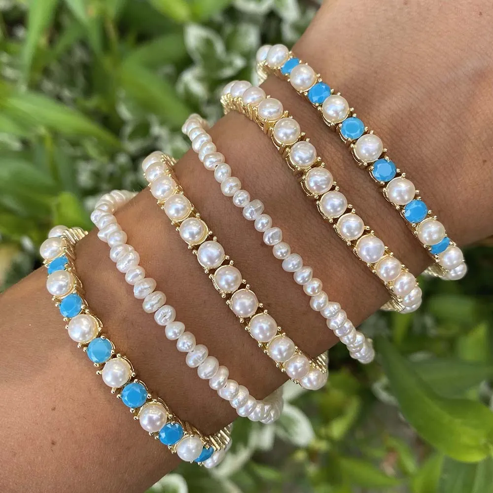 Pearl X Turquoise Bracelet