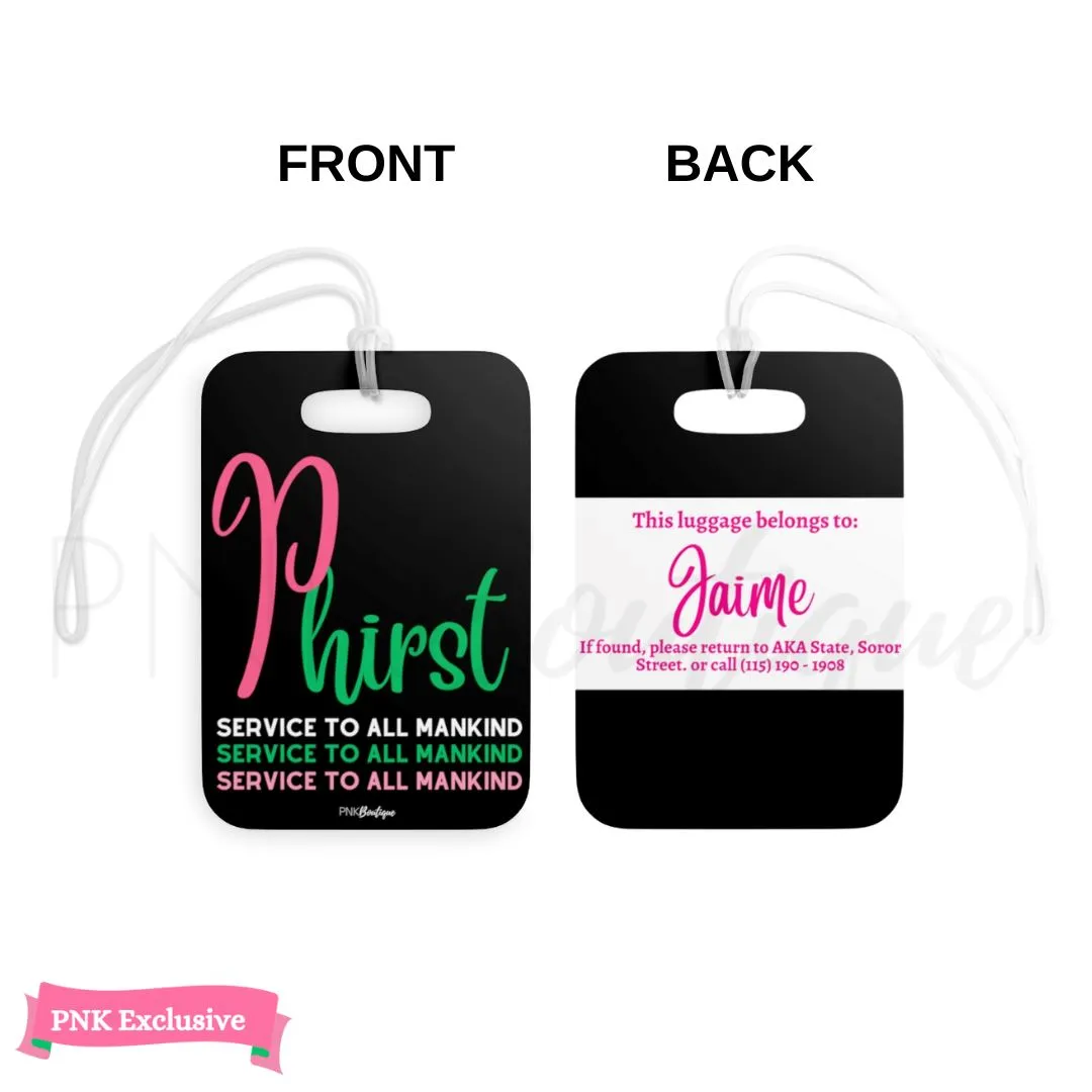 Phirst Personalized Luggage Tag