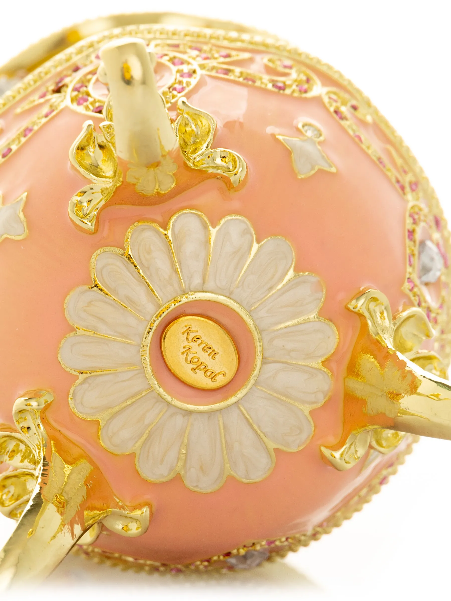 Pink Faberge Egg with Horse Carousel