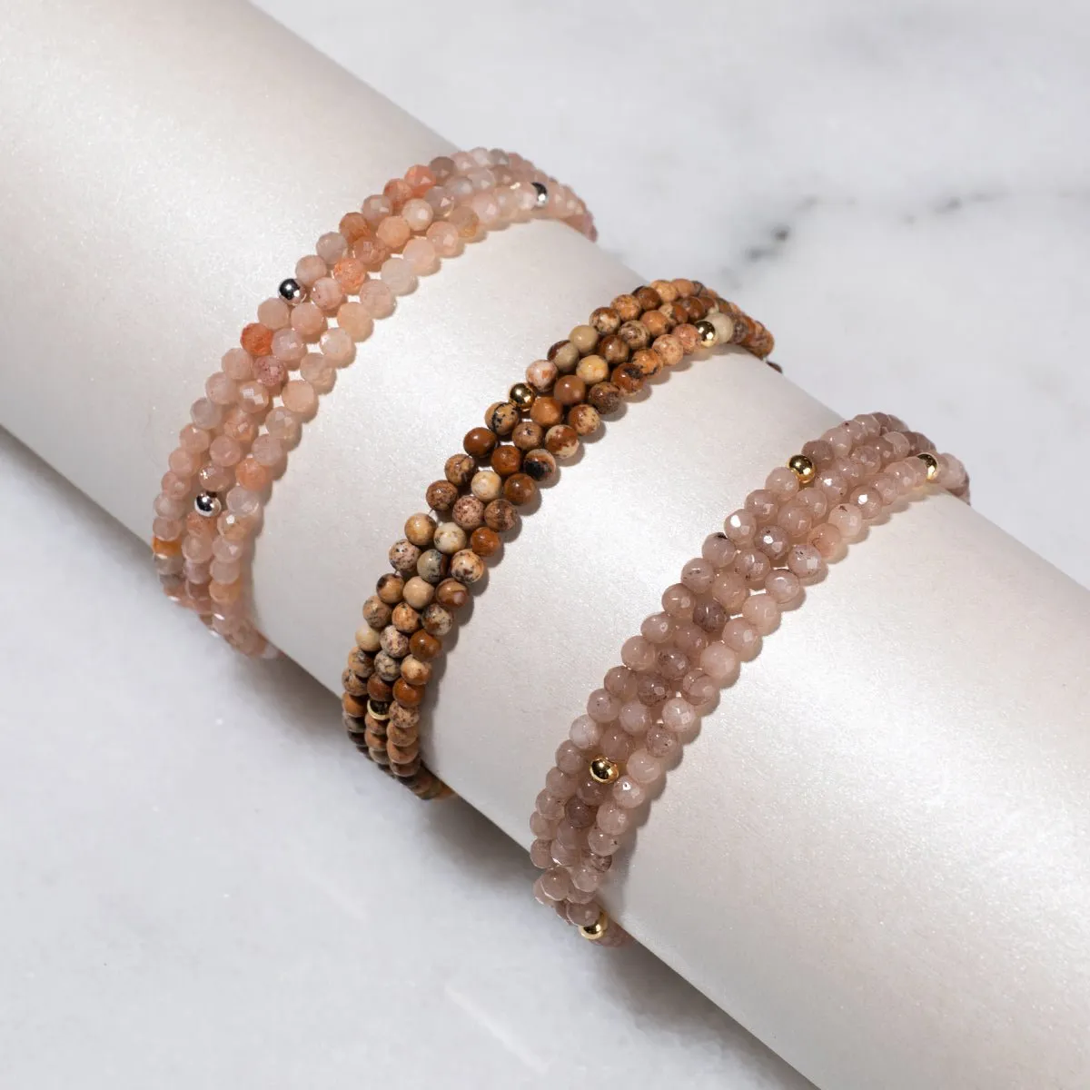 Pink Opal | .925 Sterling Rose Gold Vermeil | Gemstone Wrap