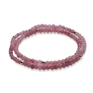 Pink Opal | .925 Sterling Rose Gold Vermeil | Gemstone Wrap