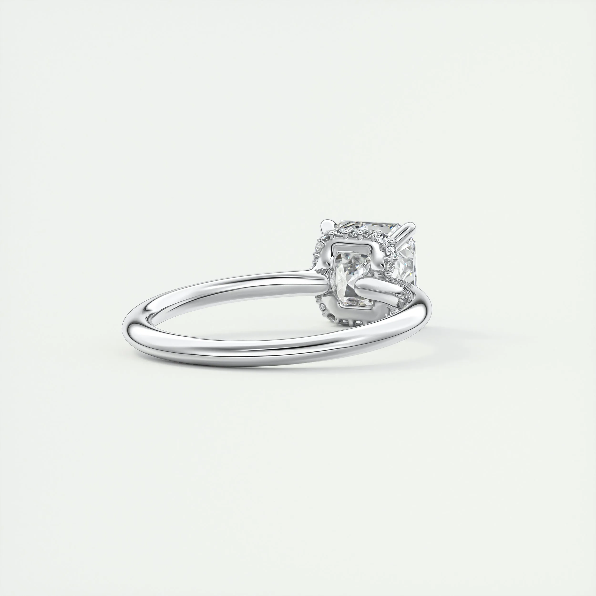 Plunge Hidden Halo | Asscher