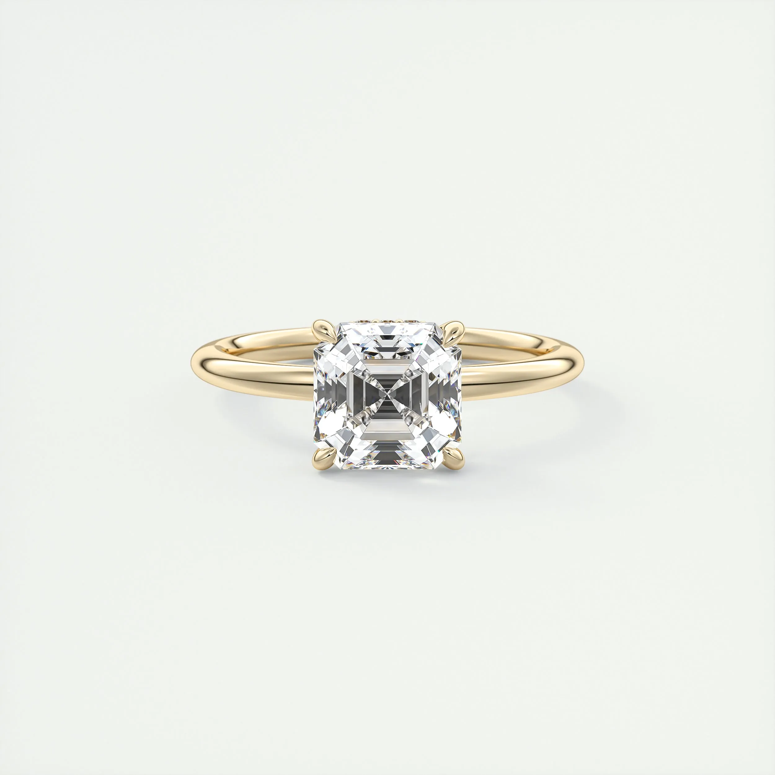 Plunge Hidden Halo | Asscher