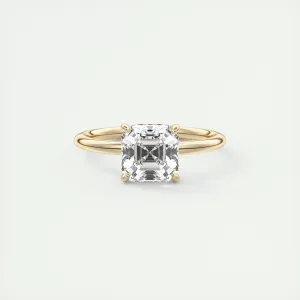 Plunge Hidden Halo | Asscher