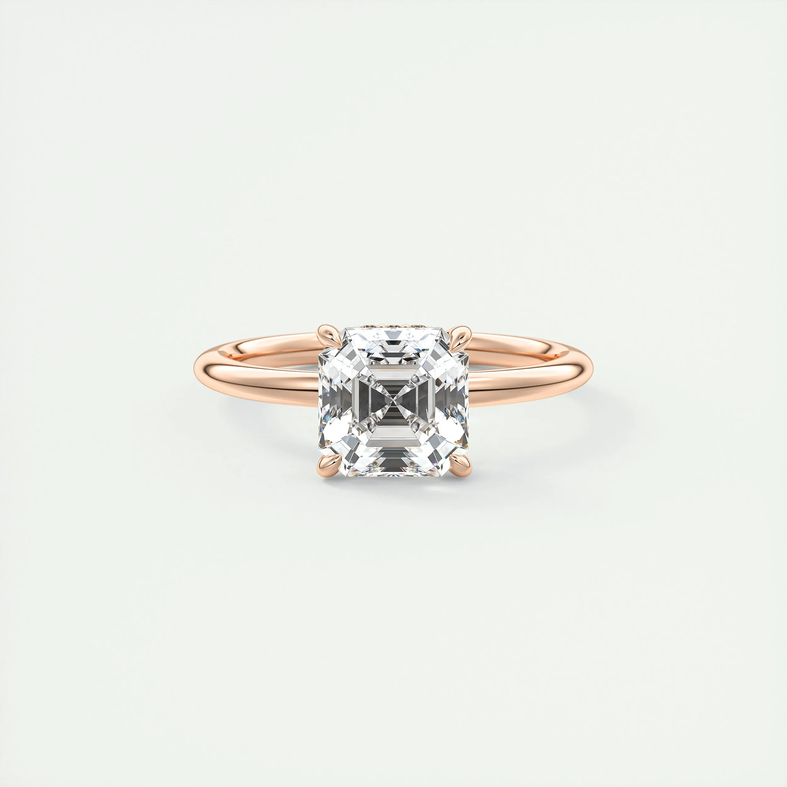 Plunge Hidden Halo | Asscher