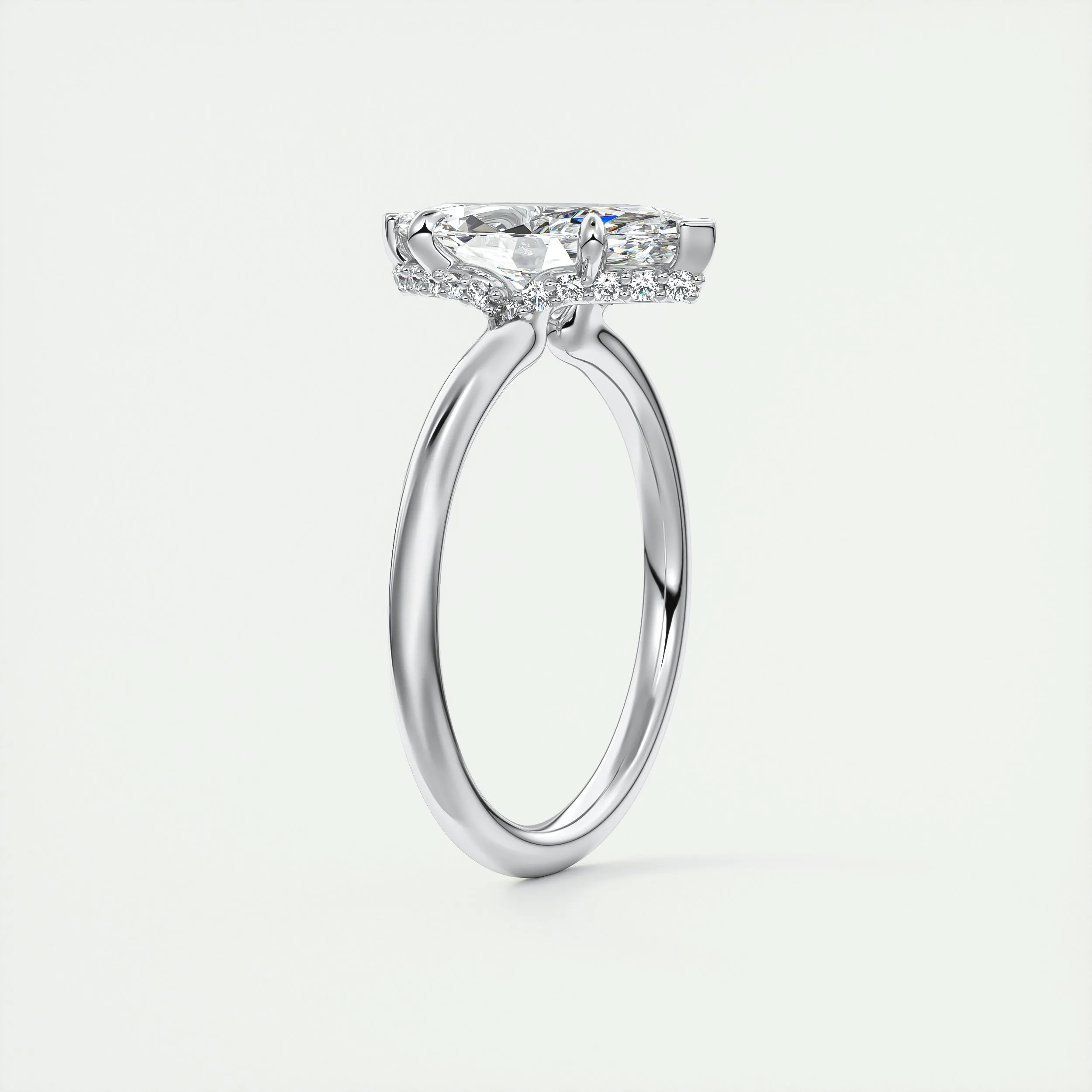 Plunge Hidden Halo | Marquise