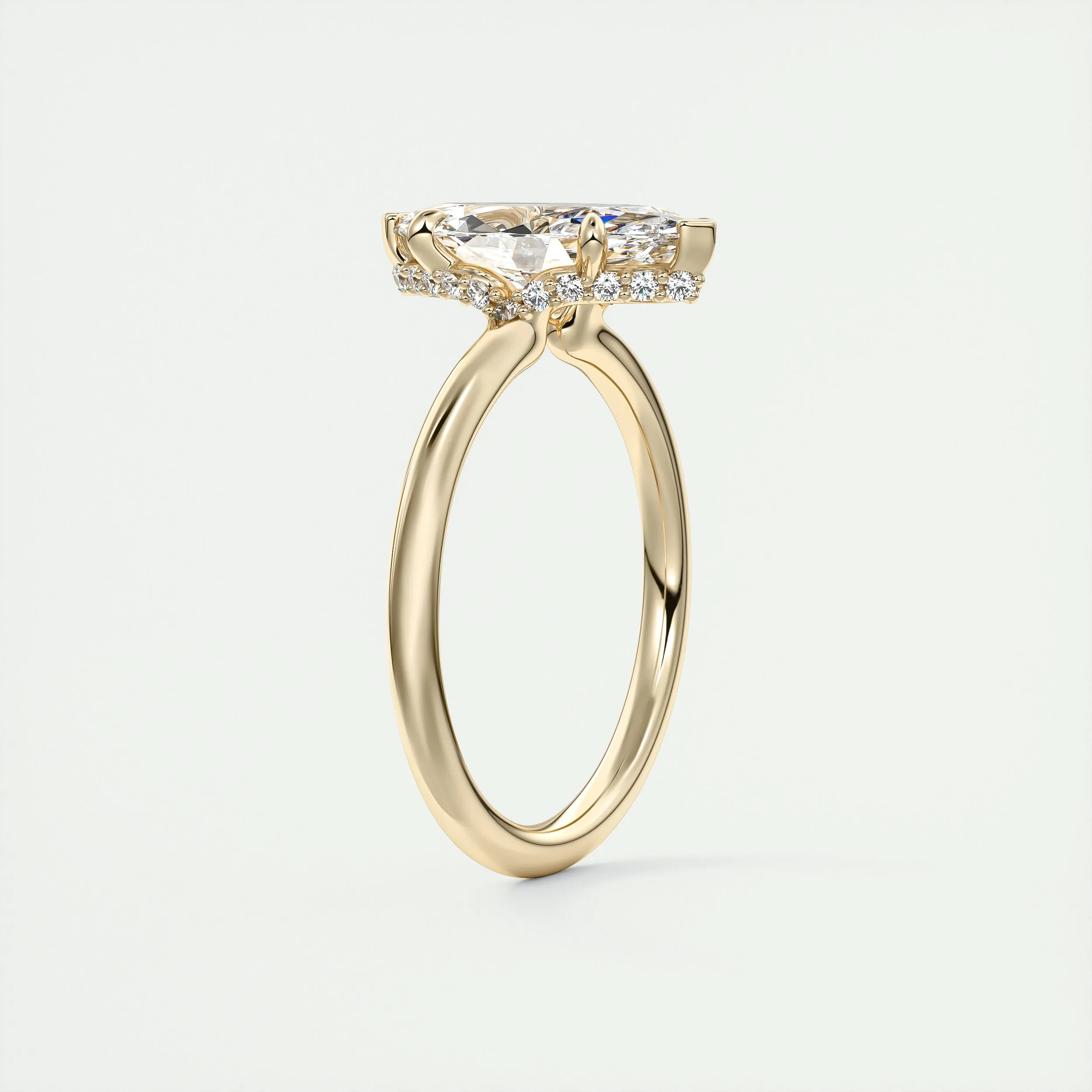 Plunge Hidden Halo | Marquise