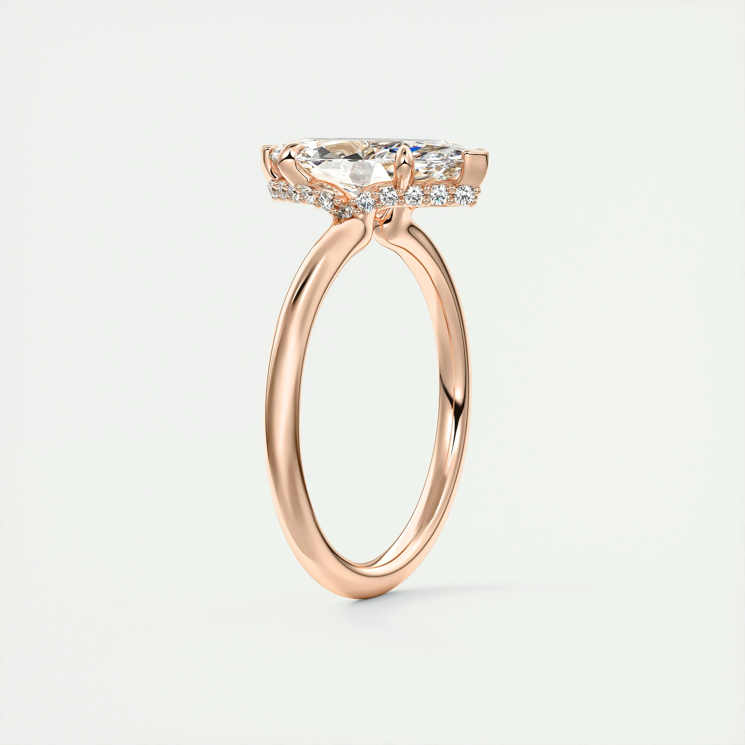 Plunge Hidden Halo | Marquise