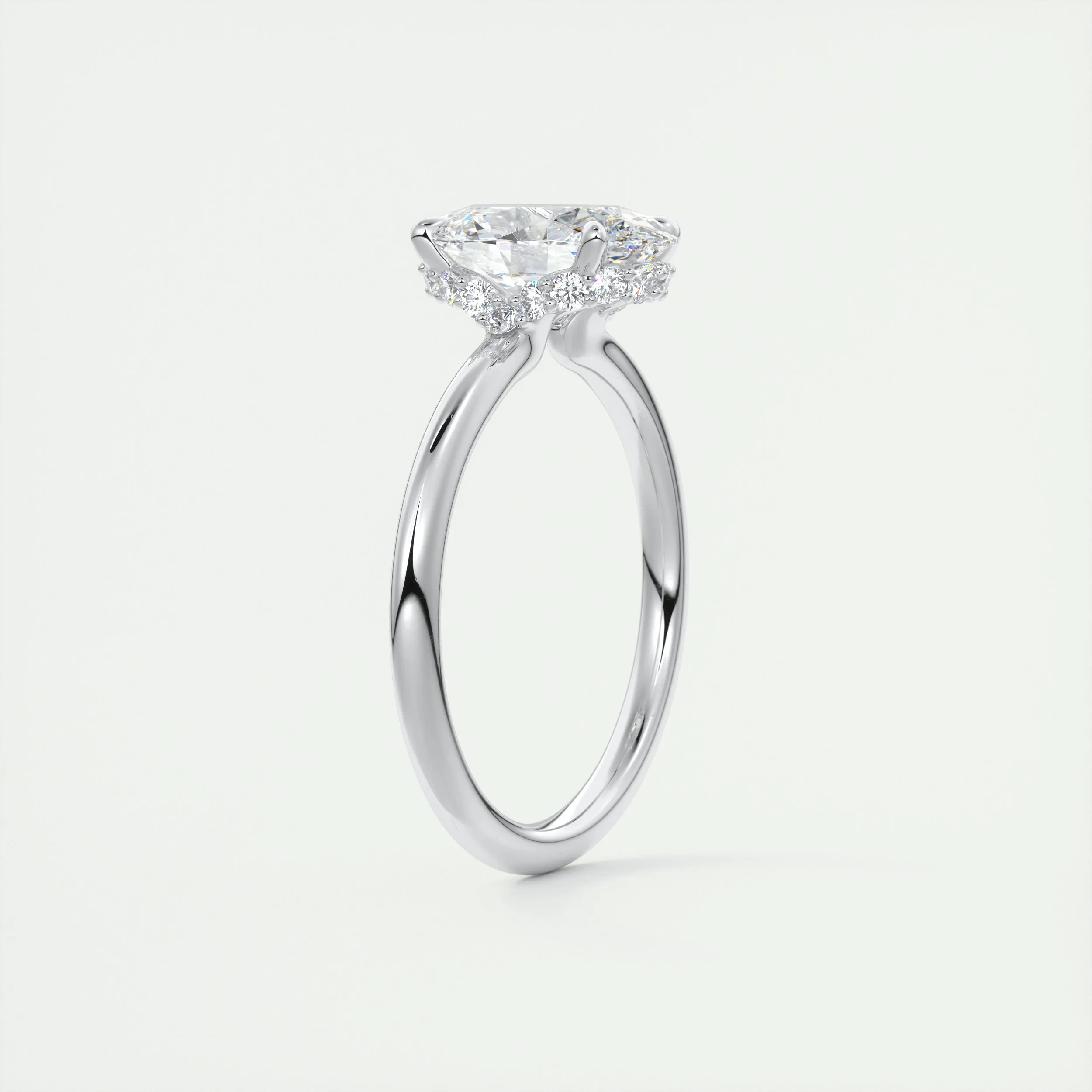 Plunge Hidden Halo | Oval